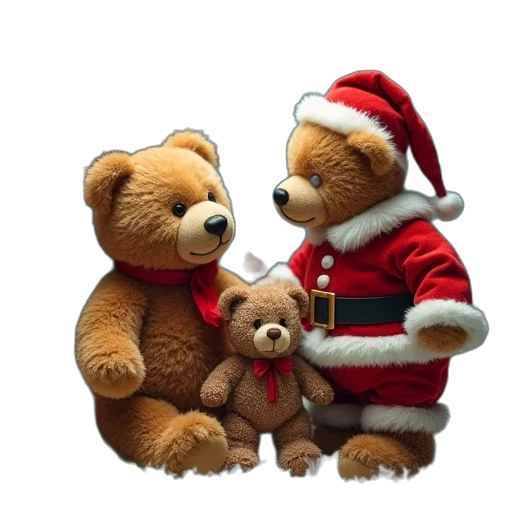 3d render, photorealistic, berensta, bears transparent PNG cut-out