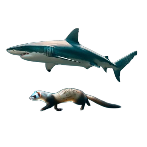 animal, creature, concept art, 3d render, photorealistic, pixel art, underwater, large transparent PNG cut-out