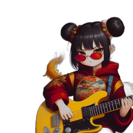 jacket, animal, weapon, mask, anime, 3d render, cartoon, concept art transparent PNG cut-out