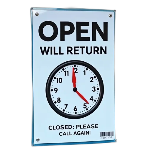 sign, word, open, large, letters, top, followed, will transparent PNG cut-out