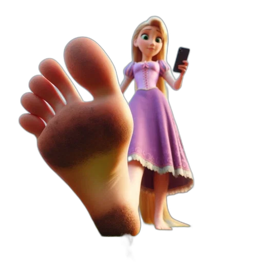 shoes, dress, 3d render, cartoon, concept art, photorealistic, animated, princess transparent PNG cut-out
