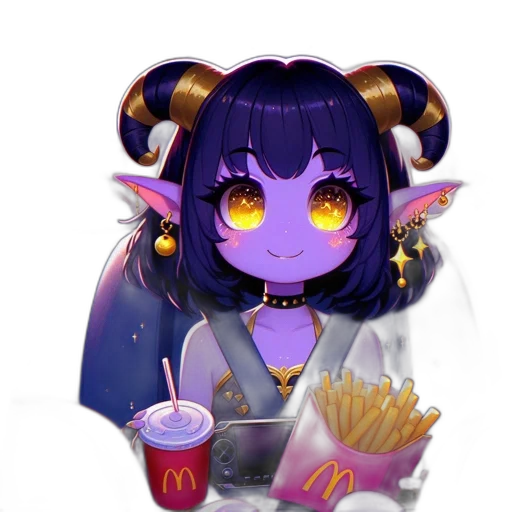 staff, food, creature, dragon, pixel art, fantasy art, vaporwave, anime transparent PNG cut-out
