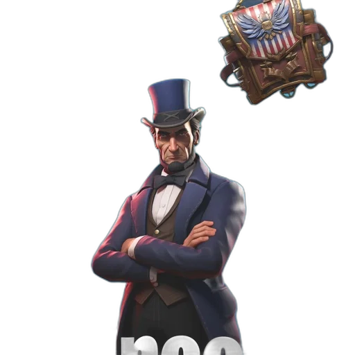 weapon, hat, jacket, staff, concept art, pixel art, 3d render, image transparent PNG cut-out