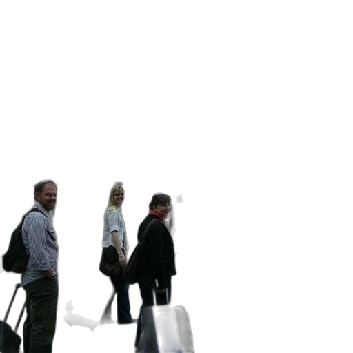 staff, umbrella, jacket, robot, 3d render, photorealistic, concept art, fog transparent PNG cut-out