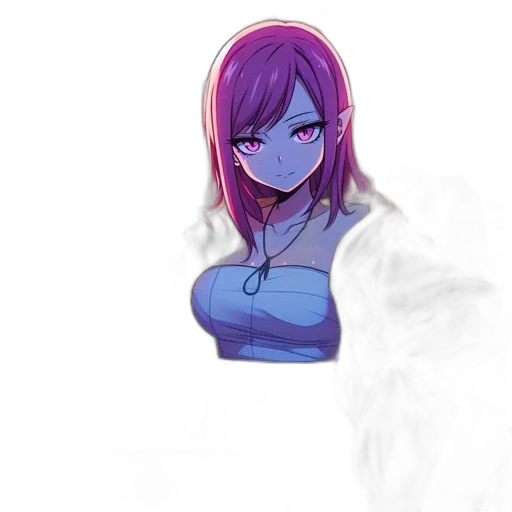mask, face, dress, creature, concept art, vaporwave, pixel art, anime transparent PNG cut-out