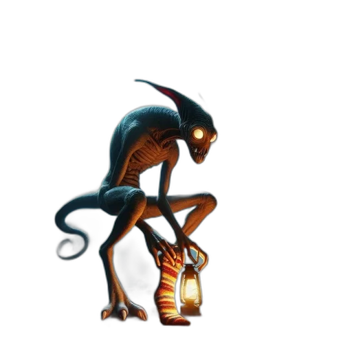 creature, animal, dragon, staff, concept art, 3d render, fantasy art, pixel art transparent PNG cut-out