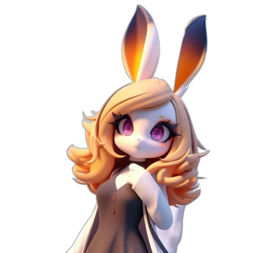 staff, dress, animal, pixel art transparent PNG cut-out