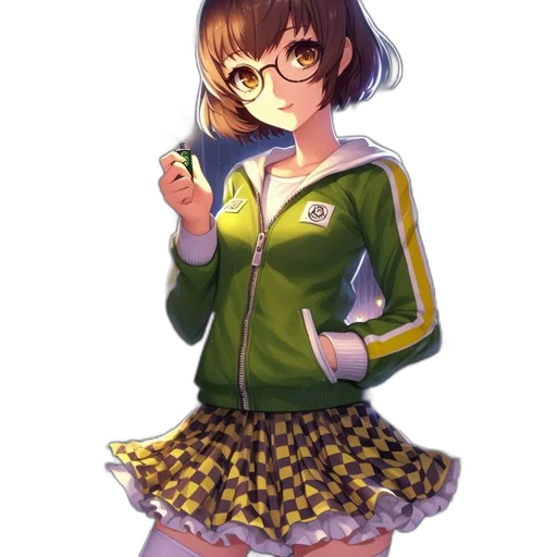 jacket, staff, dress, weapon, pixel art, anime, fantasy art, cartoon transparent PNG cut-out