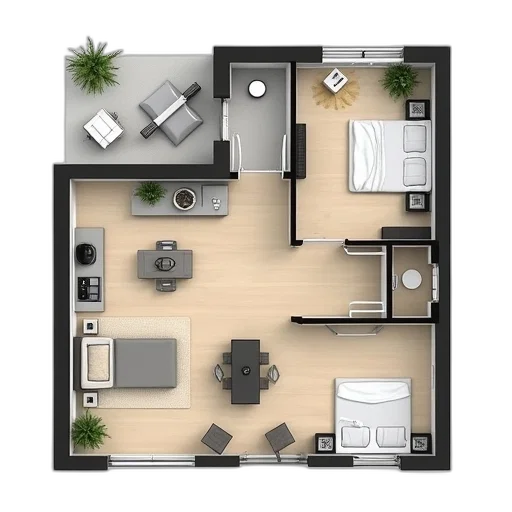 furniture, building, 3d render, concept art transparent PNG cut-out