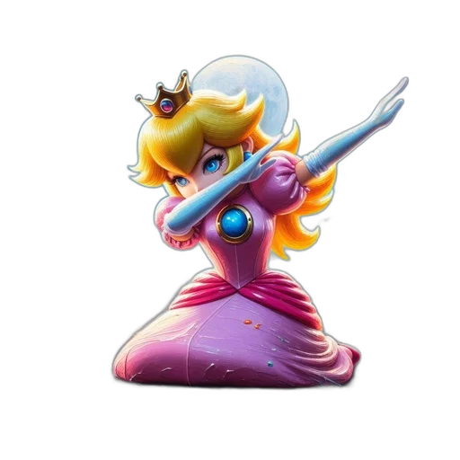crown, weapon, staff, concept art, 3d render, vaporwave, pixel art, princess transparent PNG cut-out