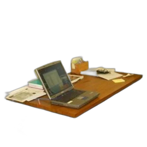 furniture, staff, 3d render, photorealistic, earth tones, cluttered, office, desk transparent PNG cut-out