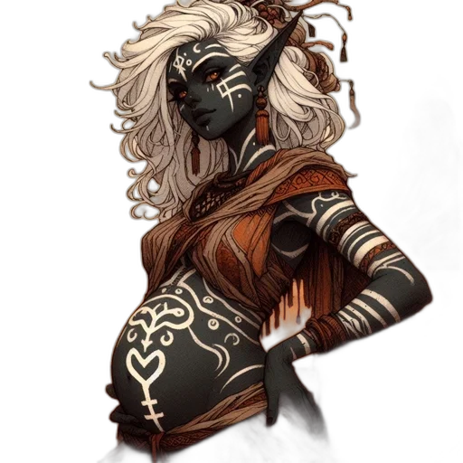mask, hair, staff, dragon, fantasy art, concept art, pixel art, watercolor transparent PNG cut-out
