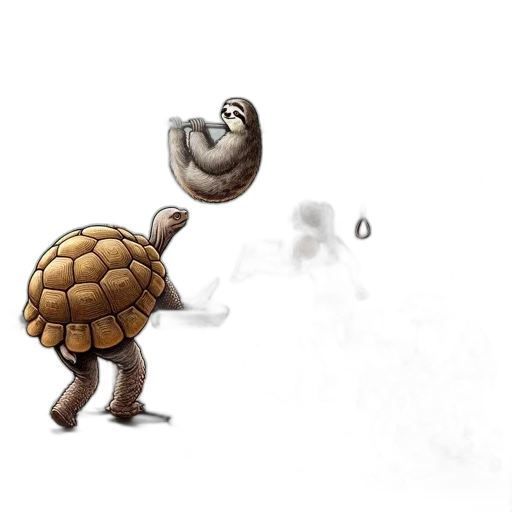 animal, creature, weapon, concept art, 3d render, pixel art, fantasy art, fog transparent PNG cut-out
