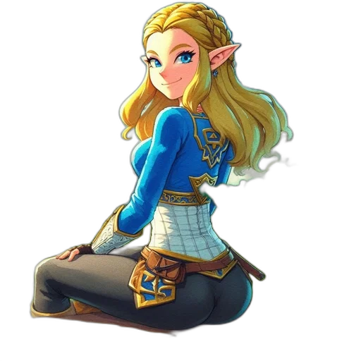 staff, dress, sword, concept art, fantasy art, pixel art, watercolor, blue transparent PNG cut-out
