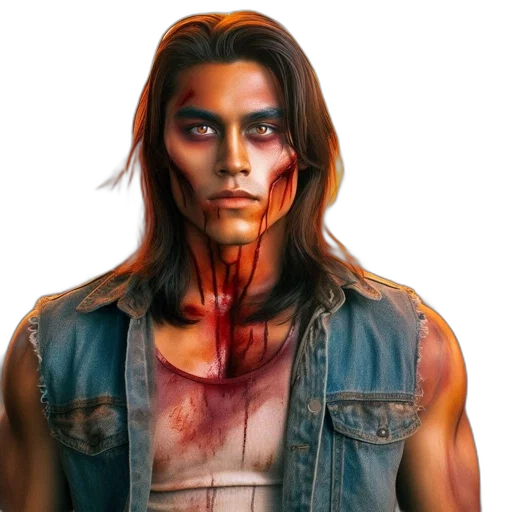 face, jacket, photorealistic, concept art, cyberpunk, comic book art, young, man transparent PNG cut-out
