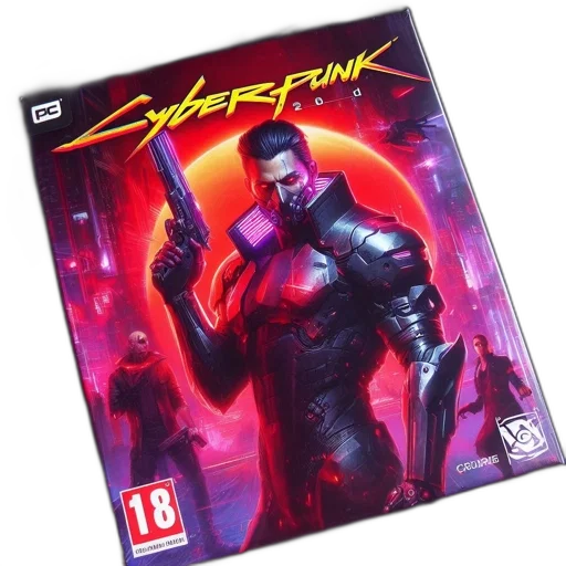 sword, cyberpunk, concept art, comic book art, male, protagonist, futuristic, armor transparent PNG cut-out