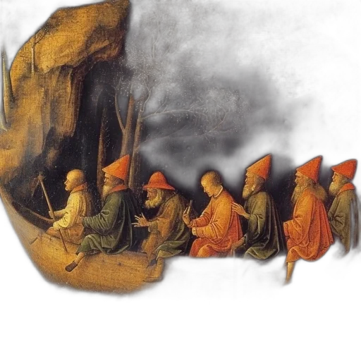 staff, mask, hat, sword, oil painting, concept art, photorealistic, fantasy art transparent PNG cut-out