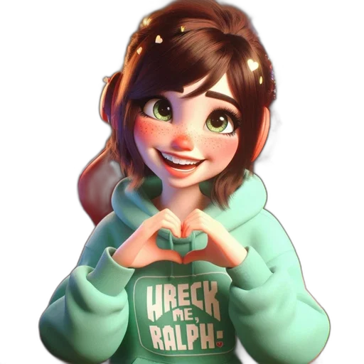 jacket, face, 3d render, cartoon, concept art, anime, young, girl transparent PNG cut-out