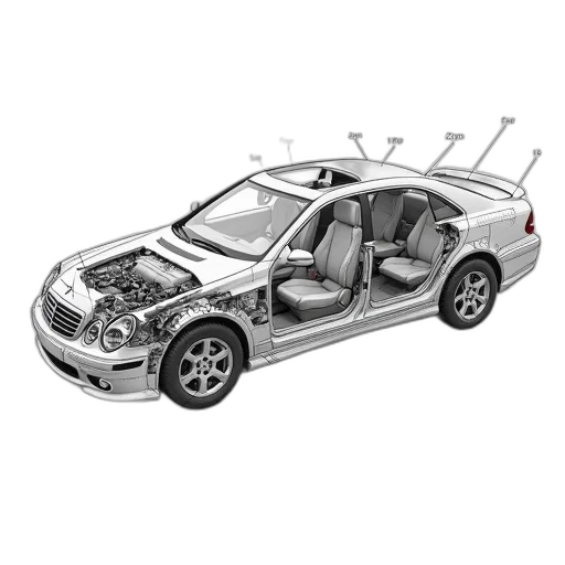 car, 3d render, concept art, photorealistic, detailed, technical, drawing, interior transparent PNG cut-out