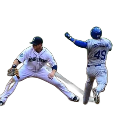 baseball, player, mariners, about, tag, out, runner, royals transparent PNG cut-out
