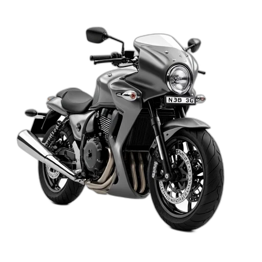 photorealistic, 3d render, concept art, sleek, modern, motorcycle, metallic, finish transparent PNG cut-out