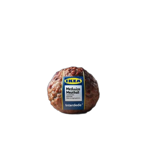 food, animal, jacket, creature, photorealistic, 3d render, ikea, meatball transparent PNG cut-out