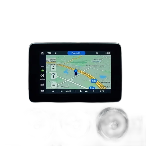 close-up, view, car, dashboard, focusing, gps, navigation, system transparent PNG cut-out