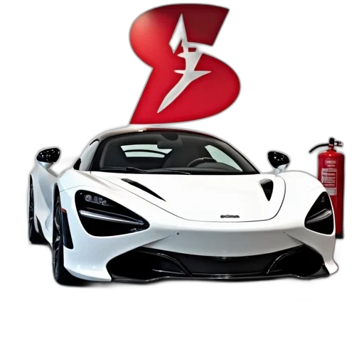 car, weapon, 3d render, white, sports, sleek, design, black transparent PNG cut-out