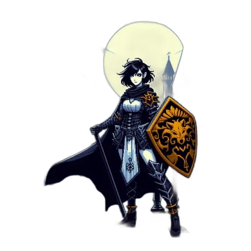 staff, sword, weapon, crown, fantasy art, concept art, pixel art, anime transparent PNG cut-out