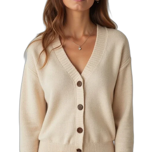 jacket, dress, earth tones, women, beige, cardigan, sweater, buttons transparent PNG cut-out