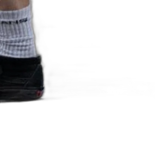 shoes, staff, 3d render, person, wearing, black, white, socks transparent PNG cut-out