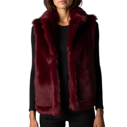 jacket, red, dark, women transparent PNG cut-out