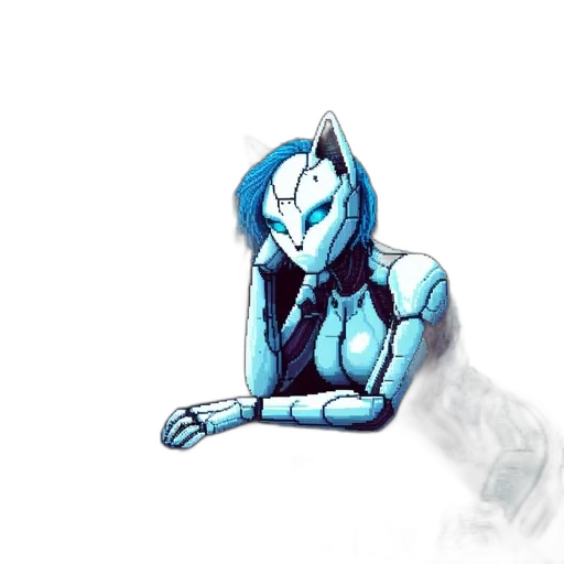robot, mask, creature, concept art, comic book art, pixel art, fantasy art, outer space transparent PNG cut-out