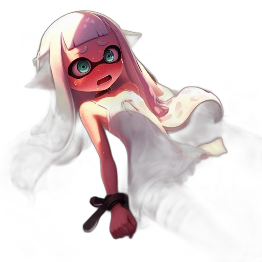 creature, dress, mask, weapon transparent PNG cut-out