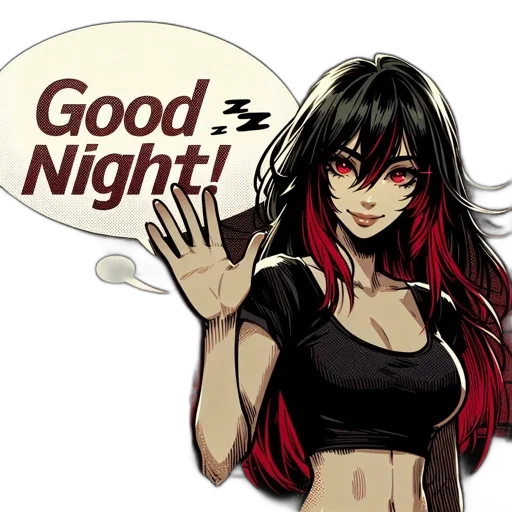 comic book art, anime, pixel art, concept art, night, red, animated, character transparent PNG cut-out