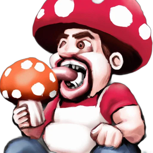food, hat, creature, concept art, pixel art, 3d render, photorealistic, digital transparent PNG cut-out