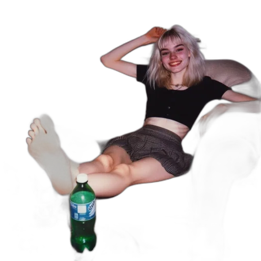 bottle, creature, shoes, dress transparent PNG cut-out