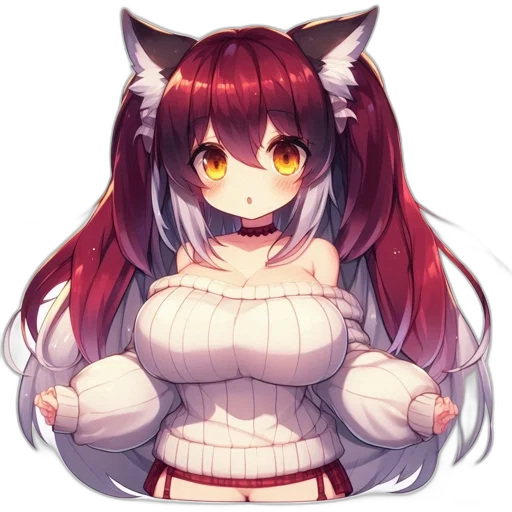 creature, staff, animal, dress, anime, pixel art, fantasy art, concept art transparent PNG cut-out