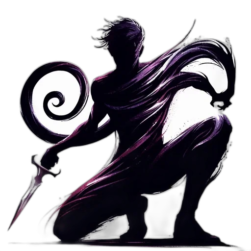 staff, dragon, sword, concept art, fantasy art, comic book art, pixel art, dark transparent PNG cut-out