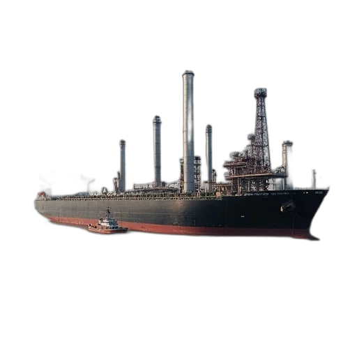 weapon, photorealistic, concept art, 3d render, large, oil, tanker, docked transparent PNG cut-out