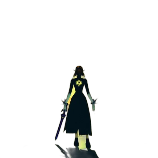 sword, staff, weapon, dress, concept art, pixel art, fantasy art, comic book art transparent PNG cut-out