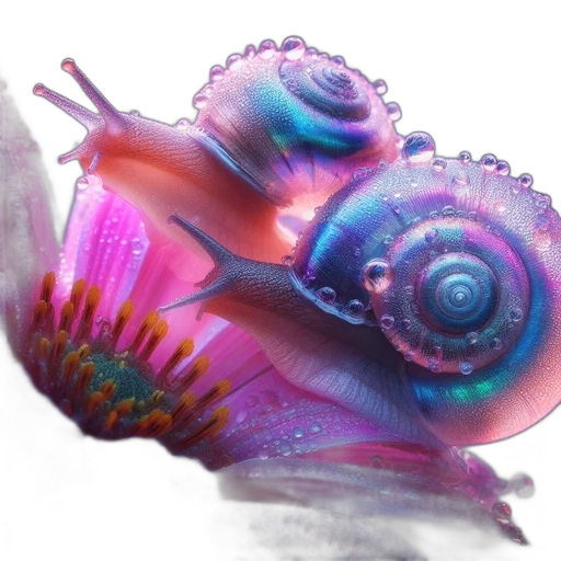 flower, creature, animal, hair, photorealistic, 3d render, concept art, watercolor transparent PNG cut-out