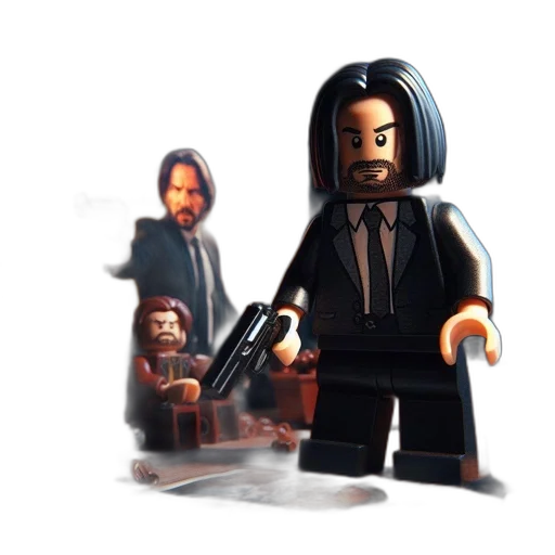 concept art, comic book art, pixel art, 3d render, detailed, lego, creation, displays transparent PNG cut-out