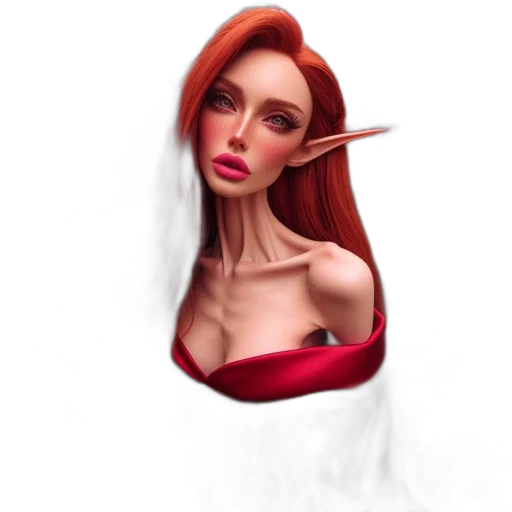 dress, face, mask, fantasy art, concept art, 3d render, photorealistic, red transparent PNG cut-out