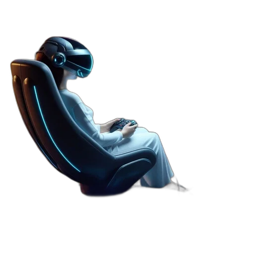 robot, furniture, mask, creature, concept art, 3d render, cyberpunk, vaporwave transparent PNG cut-out