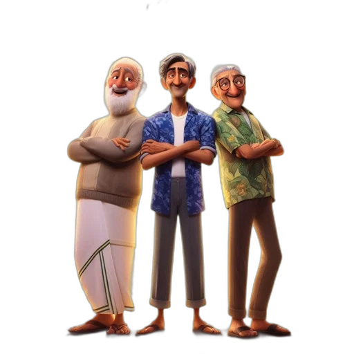 staff, mask, face, concept art, 3d render, cartoon, fantasy art, city street transparent PNG cut-out
