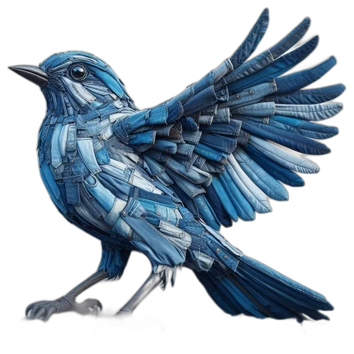animal, jewelry, fantasy art, concept art, photorealistic, 3d render, blue, dark transparent PNG cut-out