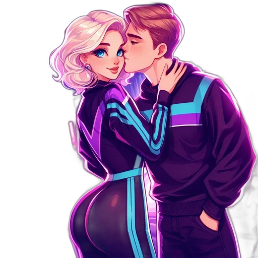 jacket, pixel art, concept art, cartoon, comic book art, neon lights, outer space, fire transparent PNG cut-out