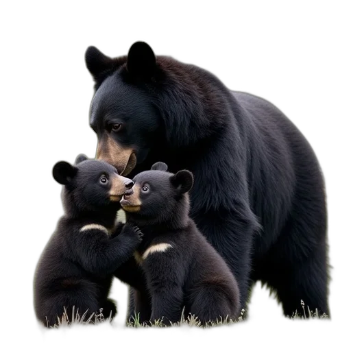 animal, photorealistic, concept art, black transparent PNG cut-out