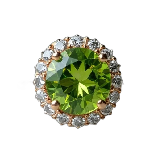 jewelry, crown, 3d render, green transparent PNG cut-out